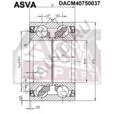 DACM40750037 ASVA Подшипник ступицы колеса