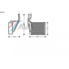FD6329 AVA Теплообменник, отопление салона