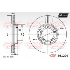 861209.6880 MAXTECH Тормозной диск