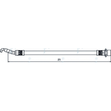 HOS4071 APEC Тормозной шланг