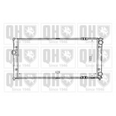 QER1665 QUINTON HAZELL Радиатор, охлаждение двигателя