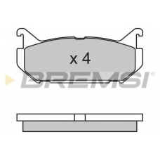 BP2632 BREMSI Комплект тормозных колодок, дисковый тормоз