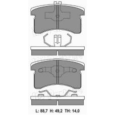 IBD-1695 IPS Parts Комплект тормозных колодок, дисковый тормоз
