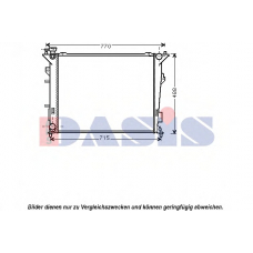 510098N AKS DASIS Радиатор, охлаждение двигателя