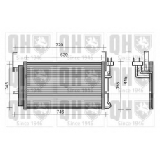 QCN432 QUINTON HAZELL Конденсатор, кондиционер