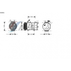 OLK021 AVA Компрессор, кондиционер