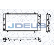 RA0020180 JDEUS Радиатор, охлаждение двигателя