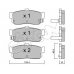 822-193-1 CIFAM Комплект тормозных колодок, дисковый тормоз