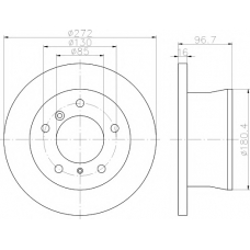 8DD 355 111-901 HELLA PAGID Тормозной диск