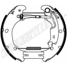 6377 TRUSTING Комплект тормозных колодок