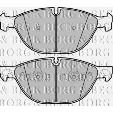 BBP2187 BORG & BECK Комплект тормозных колодок, дисковый тормоз