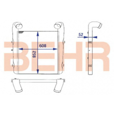 2204105 BEHR Intercooler