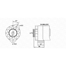 943356119010 MAGNETI MARELLI Генератор