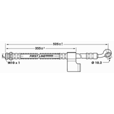 FBH7036 FIRST LINE Тормозной шланг