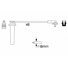 0 986 356 959 BOSCH Комплект проводов зажигания