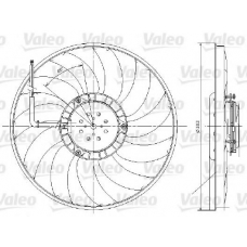 696017 VALEO Вентилятор, охлаждение двигателя