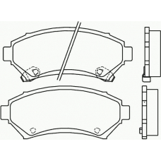 P 59 028 BREMBO Комплект тормозных колодок, дисковый тормоз