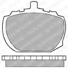 LP48 DELPHI Комплект тормозных колодок, дисковый тормоз
