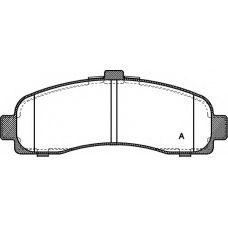 BPA0431.10 OPEN PARTS Комплект тормозных колодок, дисковый тормоз