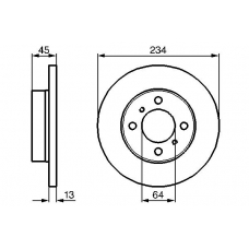 0 986 478 636 BOSCH Тормозной диск