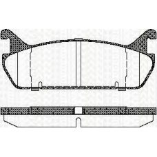 8110 50020 TRISCAN Комплект тормозных колодок, дисковый тормоз