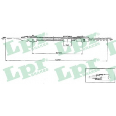 C0634B LPR Трос, стояночная тормозная система
