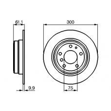 0 986 478 321 BOSCH Тормозной диск