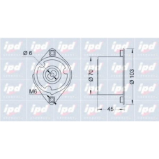 15-3275 IPD Натяжитель ремня, клиновой зубча