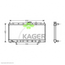 31-3234 KAGER Радиатор, охлаждение двигателя