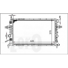 037-017-0073 LORO Радиатор, охлаждение двигателя