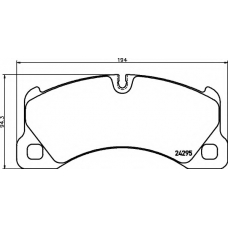 8DB 355 012-641 HELLA Комплект тормозных колодок, дисковый тормоз