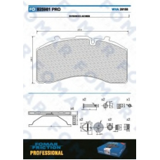 FO 925981 FOMAR ROULUNDS Комплект тормозных колодок, дисковый тормоз