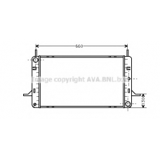 FDA2102 AVA Радиатор, охлаждение двигателя