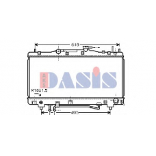 210142N AKS DASIS Радиатор, охлаждение двигателя