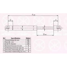 55362800 KLOKKERHOLM Газовая пружина, капот