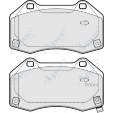 PAD1893 APEC Комплект тормозных колодок, дисковый тормоз