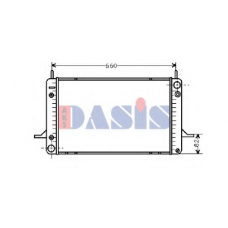 092290N AKS DASIS Радиатор, охлаждение двигателя