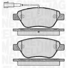 363916060430 MAGNETI MARELLI Комплект тормозных колодок, дисковый тормоз