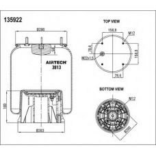 3813 KPP Airtech Кожух пневматической рессоры