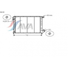 CN2138 AVA Радиатор, охлаждение двигателя