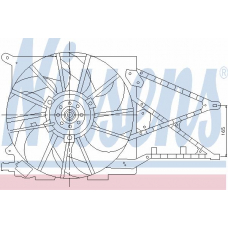 85181 NISSENS Вентилятор, охлаждение двигателя