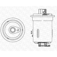 213908620000 MAGNETI MARELLI Топливный фильтр