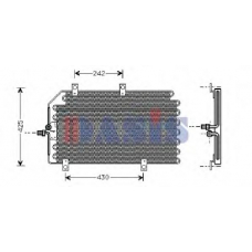 012230N AKS DASIS Конденсатор, кондиционер