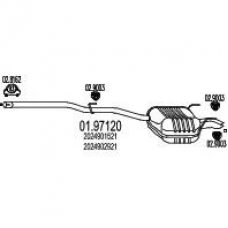 01.97120 MTS Глушитель выхлопных газов конечный