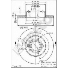 BS 7550 BRECO Тормозной диск