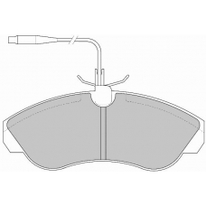 FD6522V NECTO Комплект тормозных колодок, дисковый тормоз