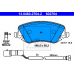 13.0460-2704.2 ATE Комплект тормозных колодок, дисковый тормоз