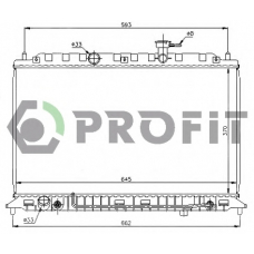 PR 2910A6 PROFIT Радиатор, охлаждение двигателя