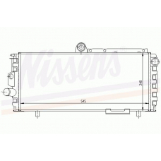 60010 NISSENS Радиатор, охлаждение двигателя