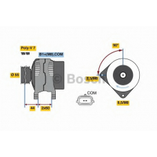 0 986 081 080 BOSCH Генератор